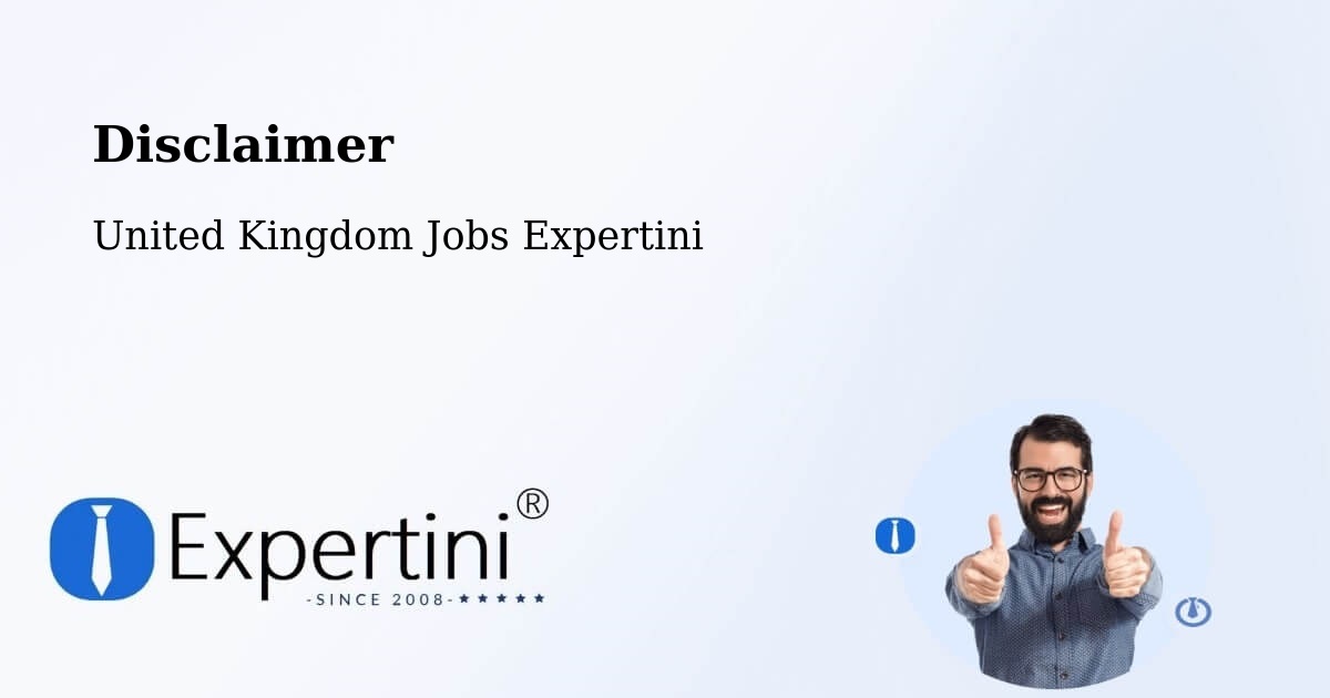 Disclaimer – Holyhead - United Kingdom Jobs Expertini